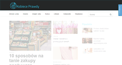Desktop Screenshot of kobieceprawdy.pl