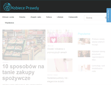 Tablet Screenshot of kobieceprawdy.pl